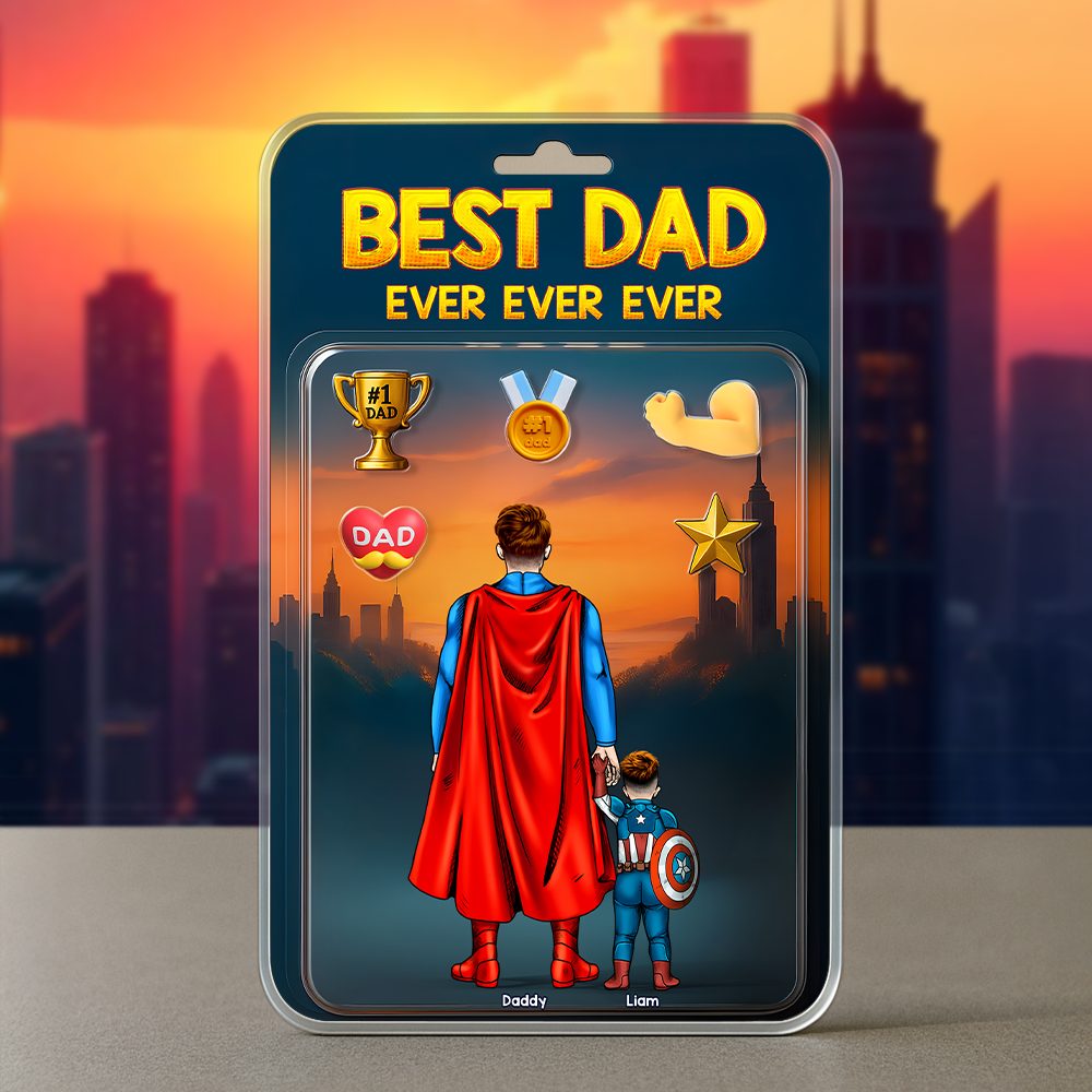 Super Dad Plaque - Personalized Gifts For Dad 01Hupu300425Pa - Image 3