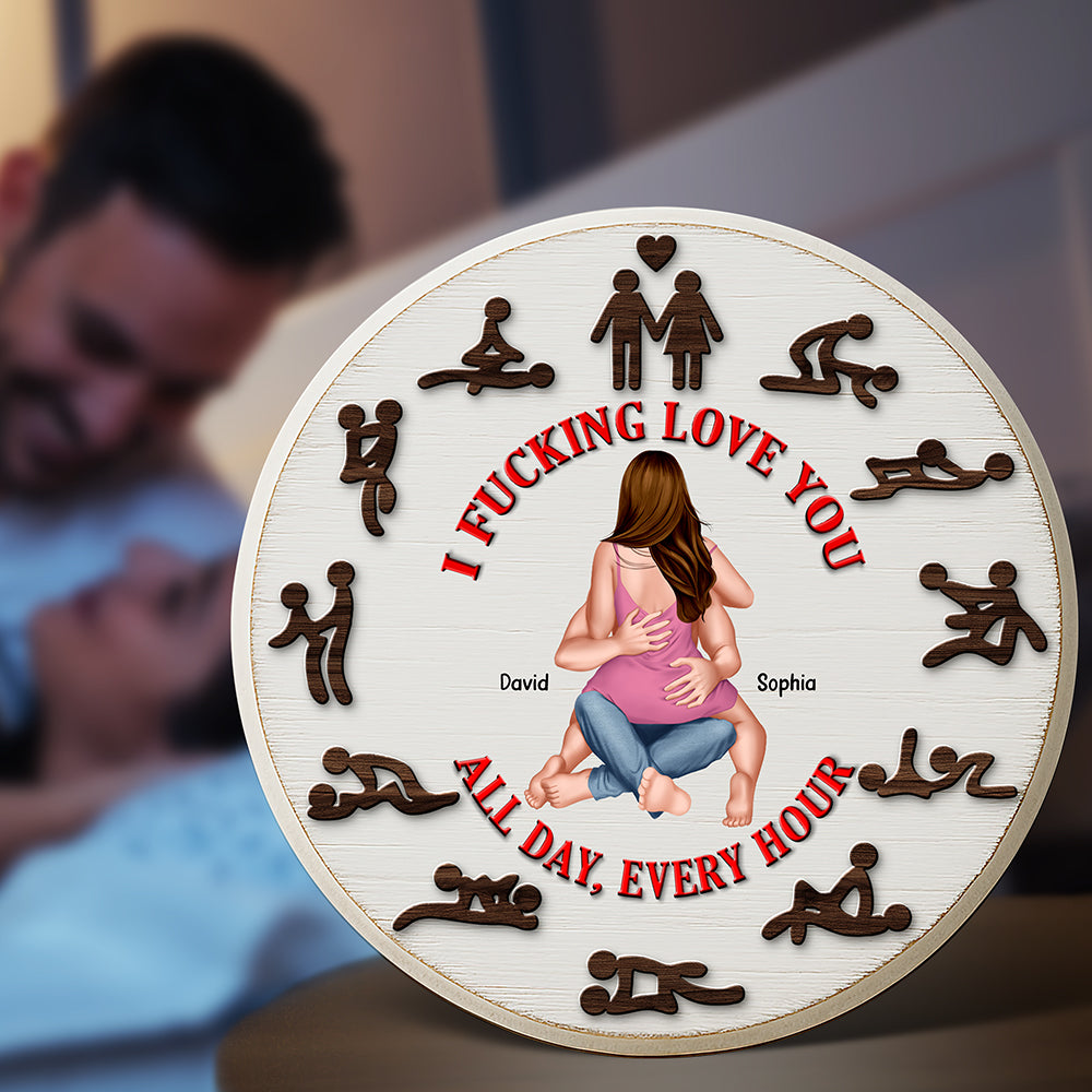 Naughty Couple Plaque - Personalized Gifts For Couple 05Ohqn050525 - Image 3