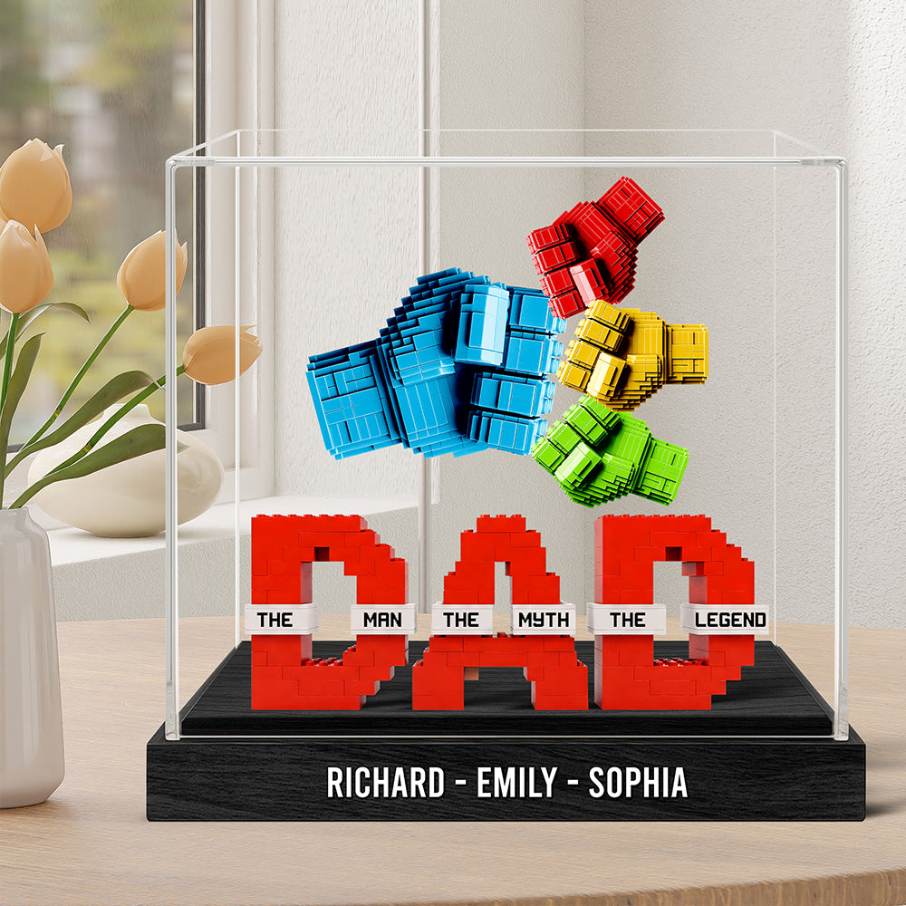 Legend Fist Bump Dad Acrylic Plaque Personalized Gifts For Dad 06Ohqn170525 - Image 3