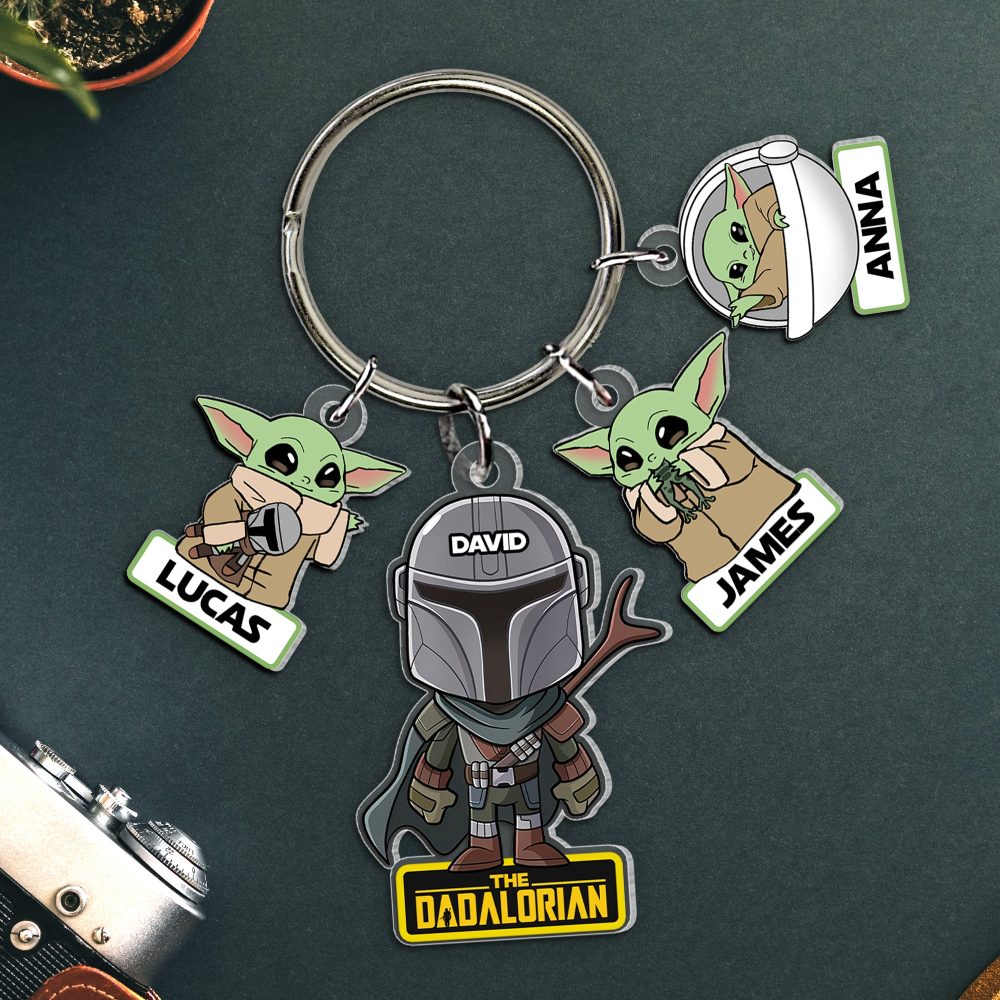 Personalized Gifts For Dad Keychain With Charms 06Hutn130524
