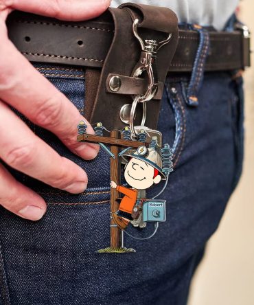 Personalized Gifts For Lineman Keychain 05Ohpu200125