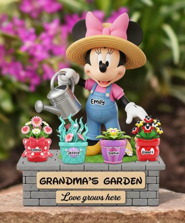 Grandma'S Garden Acrylic Plaque - Personalized Gifts For Grandma 02Napu020625