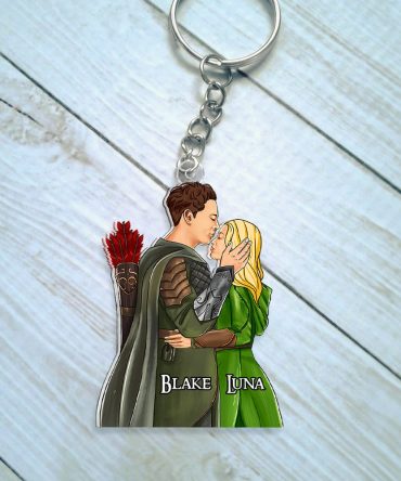 Personalized Gifts For Couple Keychain Hugging Couple 023Qhhu110125Tm