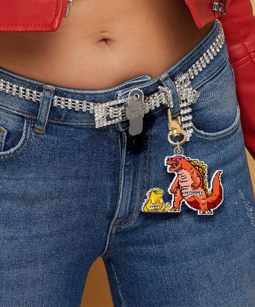 Personalized Gifts For Mom Keychain Power Monster 022Qhhu030625Tm