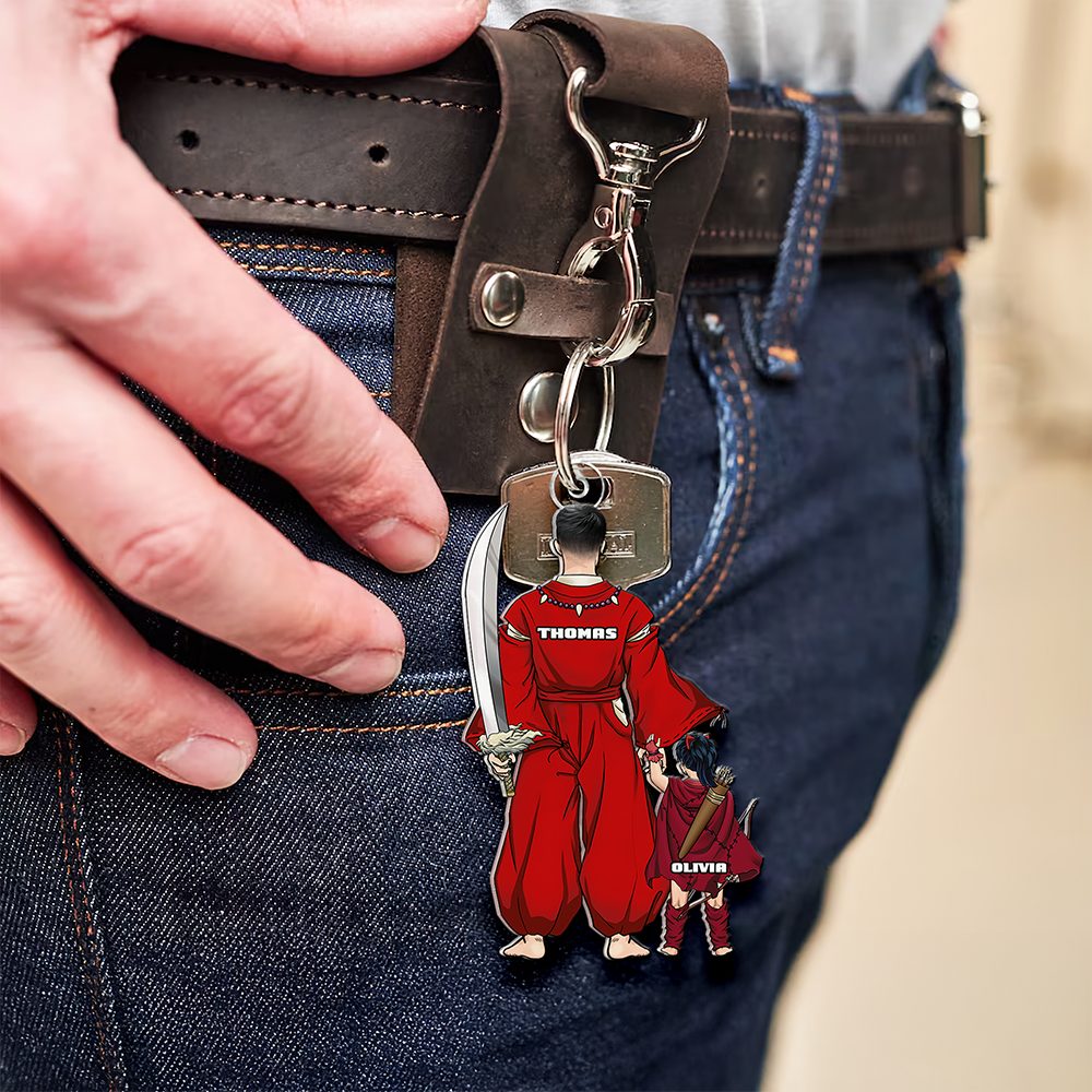 Demon Dad Keychain - Personalized Gifts For Dad 10Qhhu020525Pa - Image 4