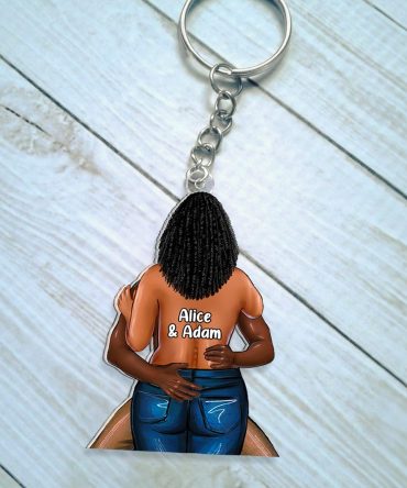 Personalized Gifts For Naughty Couple Keychain 02Qhhu130125