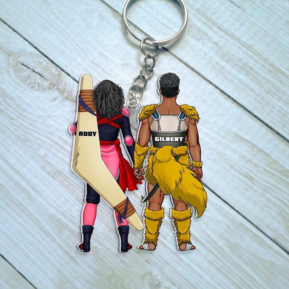 Personalized Gifts For Couple Keychain Anime Couple 06Qhhu130125Pa - Image 4