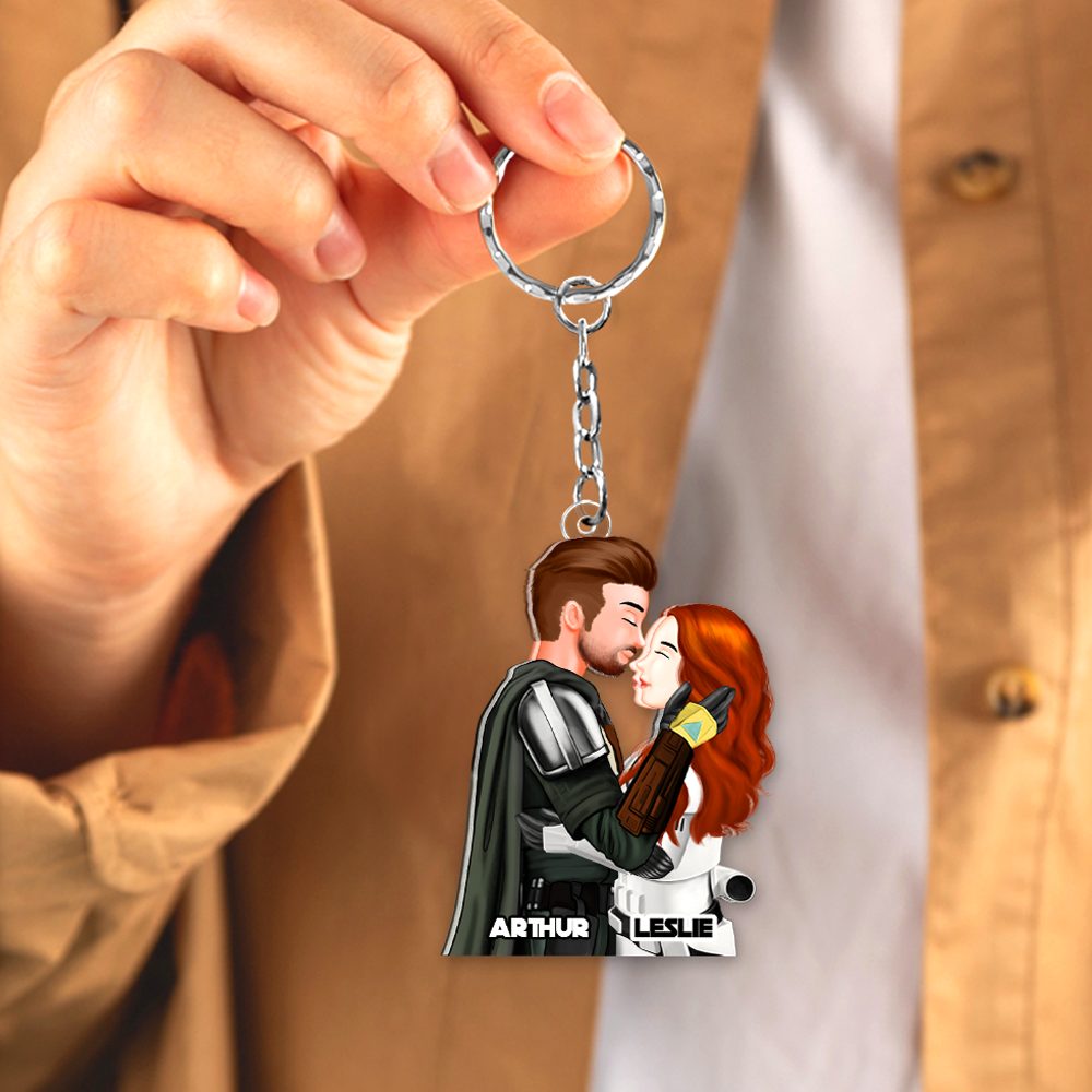 Personalized Gifts For Couple Keychain 093Qhhu100125Pa