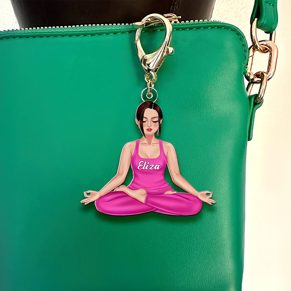 Personalized Gifts For Yoga Lover Keychain 02Qhhu130325Tm - Image 3