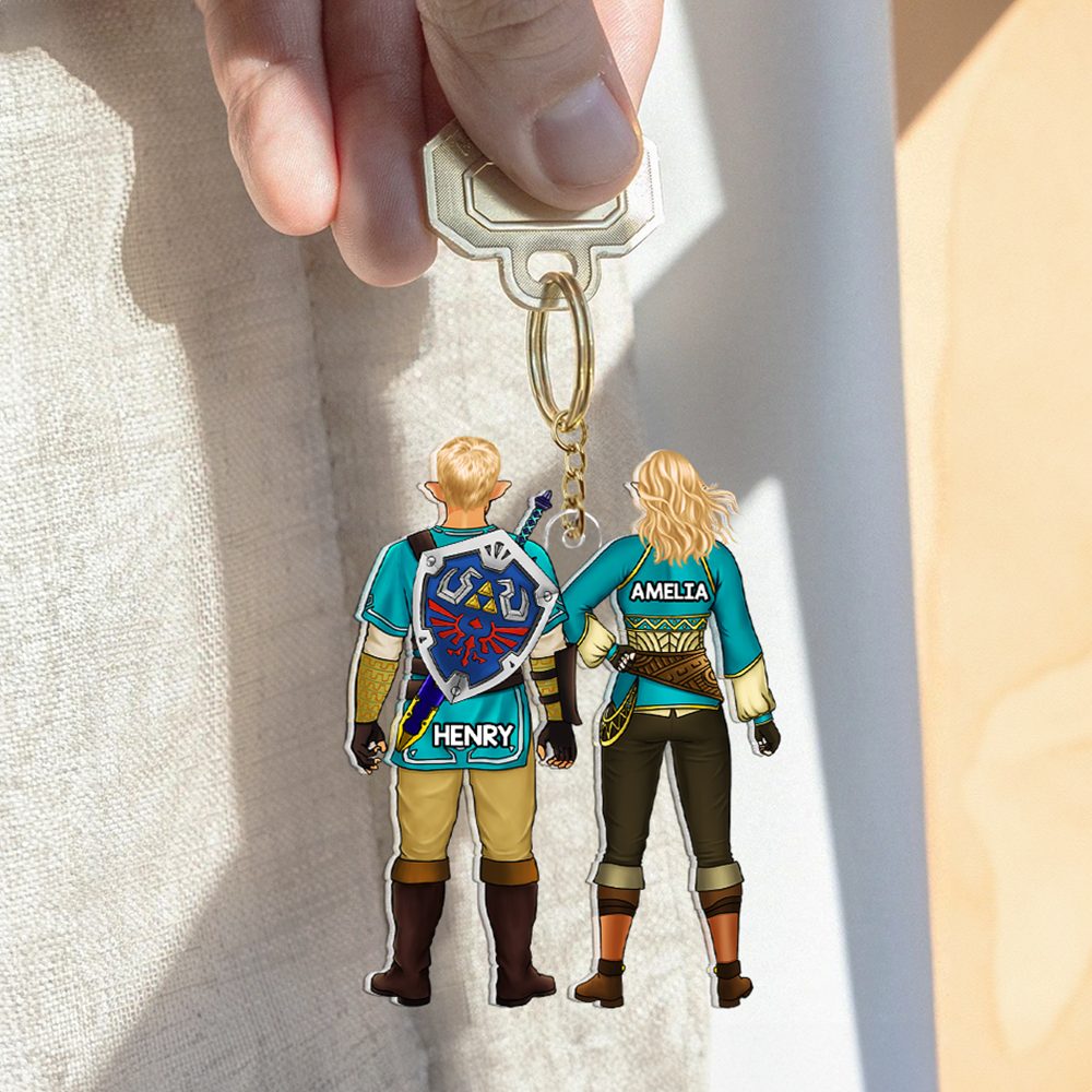 Personalized Gifts For Couple Keychain 05Huqh100124Hg - Image 2