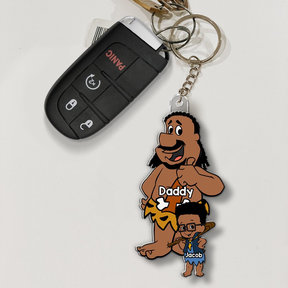 Best Dad Ever Keychain Personalized Gifts For Dad 04Qhhu160525Pa - Image 3