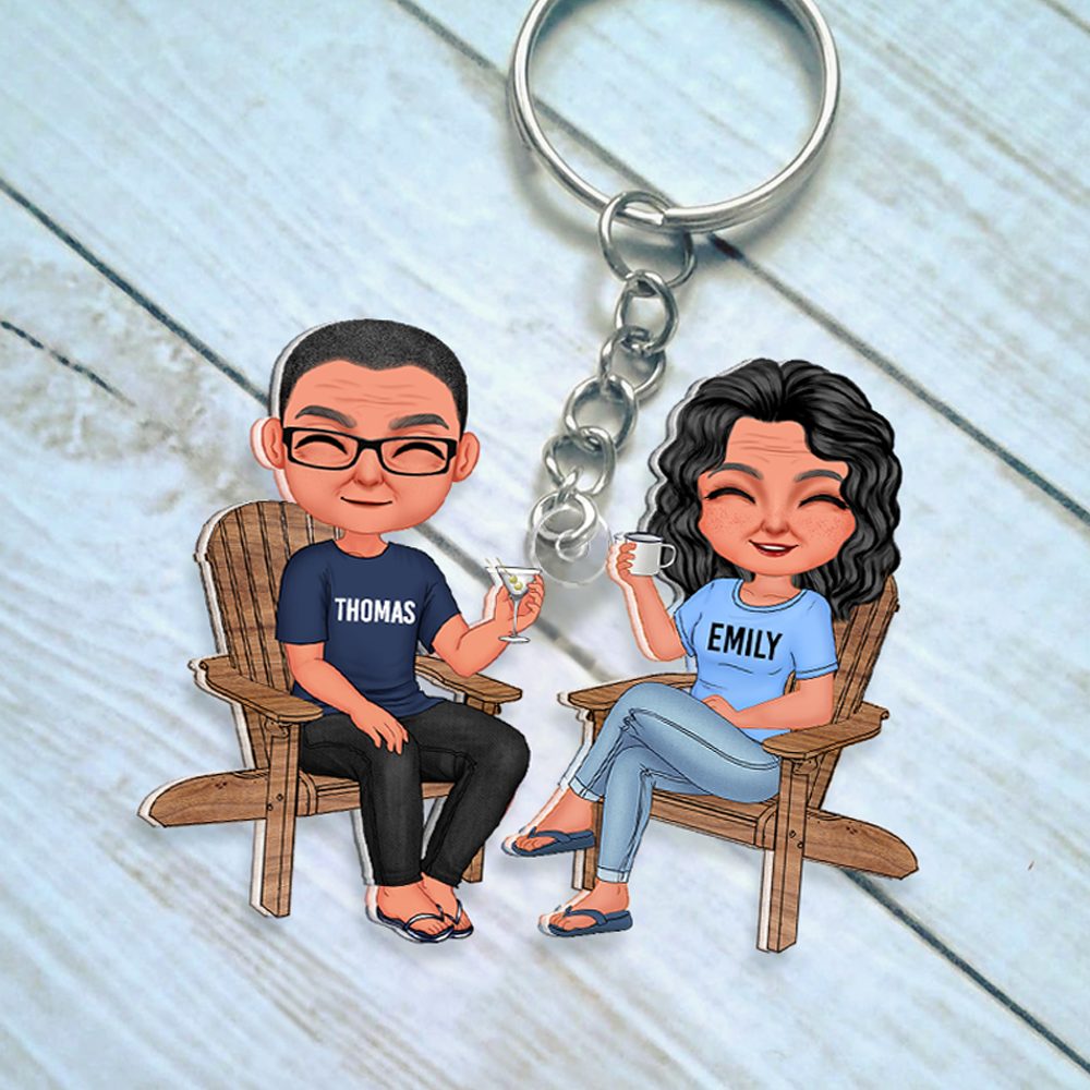 Personalized Gifts For Couple Keychain Drinking Couple 15Qhhu110125Hh - Image 3
