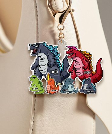 Personalized Gifts For Family Keychain Power Monster 021Qhhu030625Tm