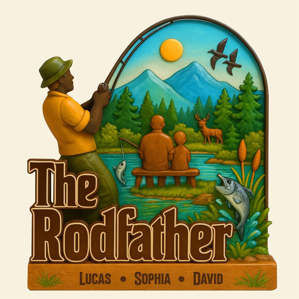 Fishing Lovers Plaque Personalized Gifts For Dad 01Natn210425 - Image 4