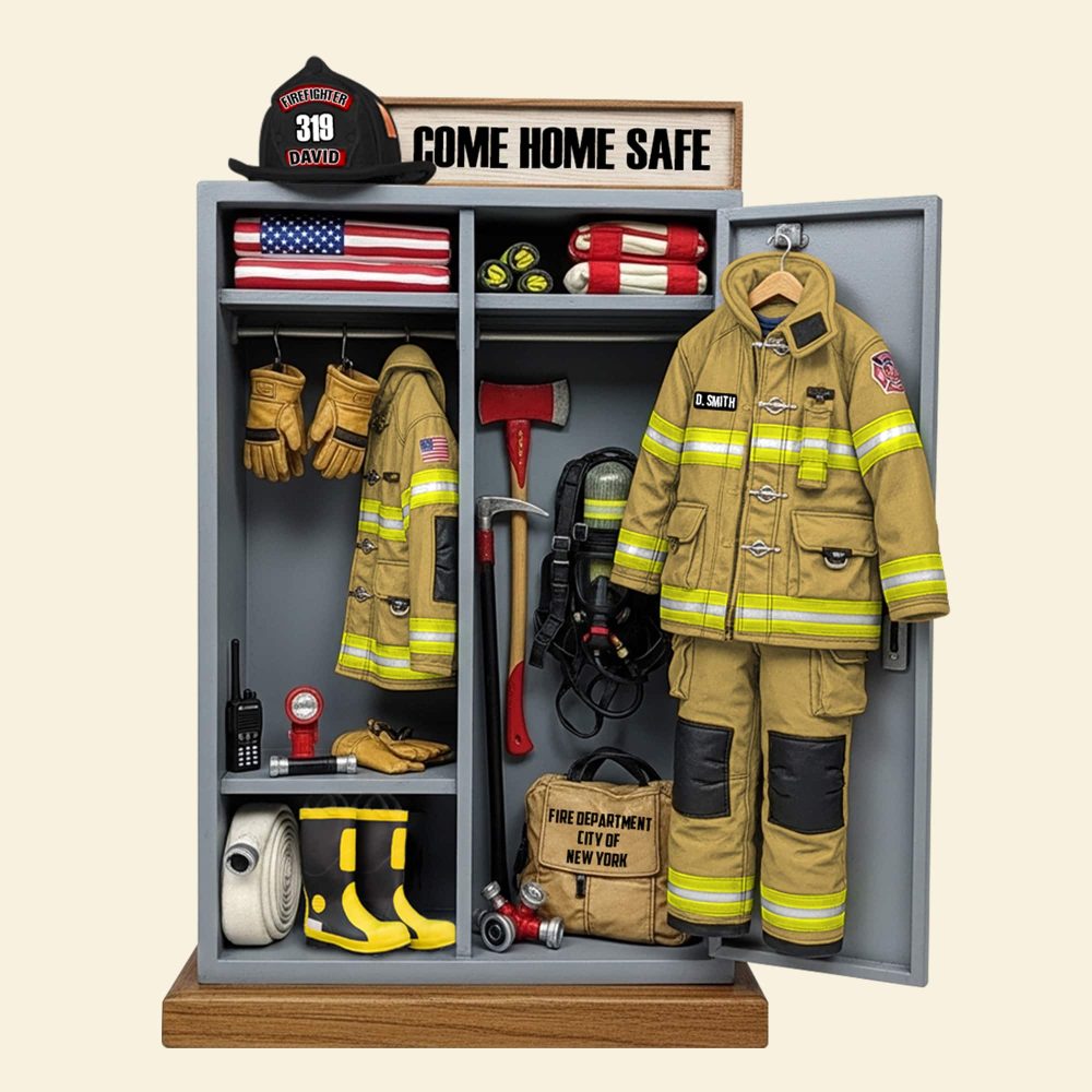 Firefighter Personal Locker Plaque - Personalized Christmas Gifts For Firefighter 06Qhtn290525 - Image 4