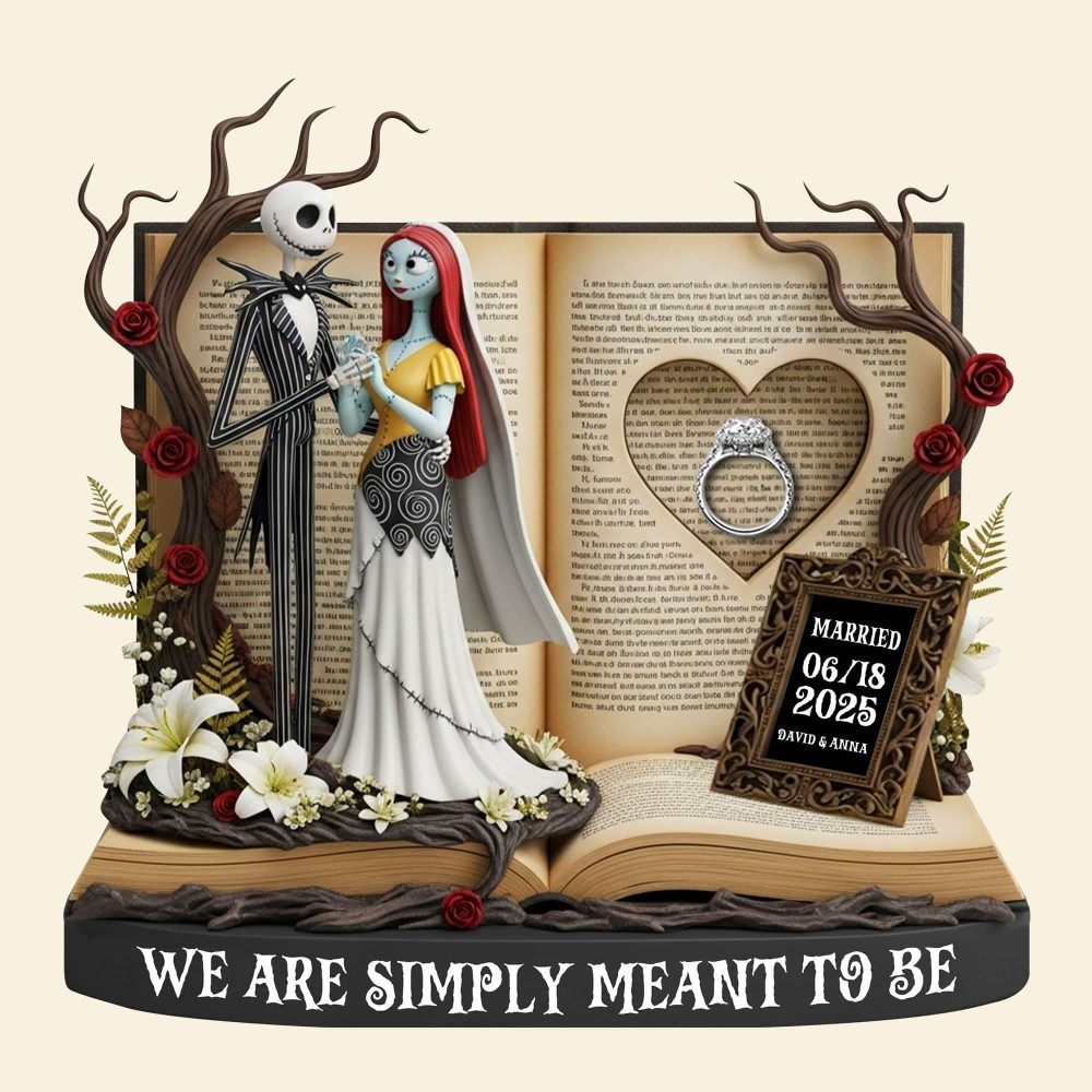 Horror Anniversary Couple Plaque - Personalized Gifts For Couple 04Tgtn300525 - Image 4