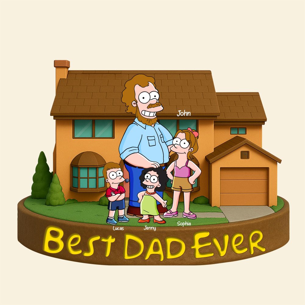 Personalized Gifts For Dad Plaque Best Dad Ever 05Totn140425Pa - Image 4