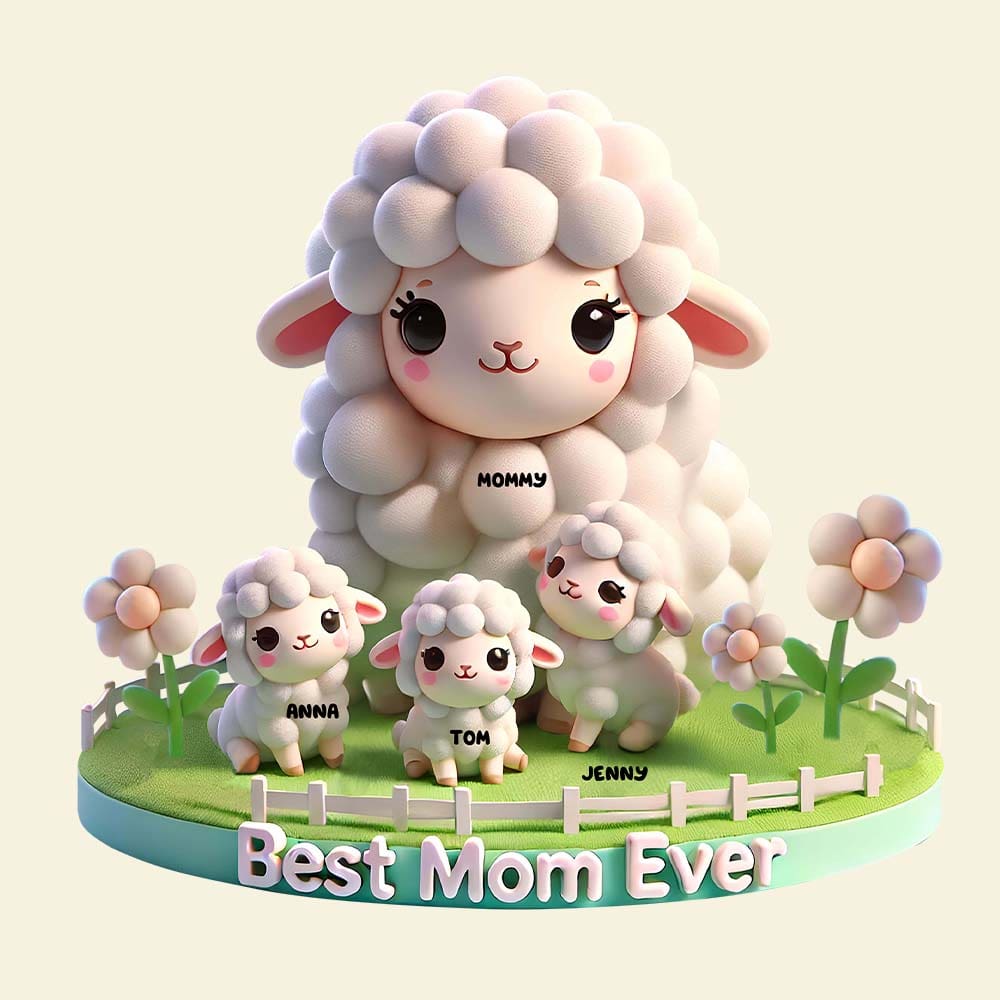 Personalized Gifts For Mom Plaque 04Katn030425 Best Mom Ever - Image 4