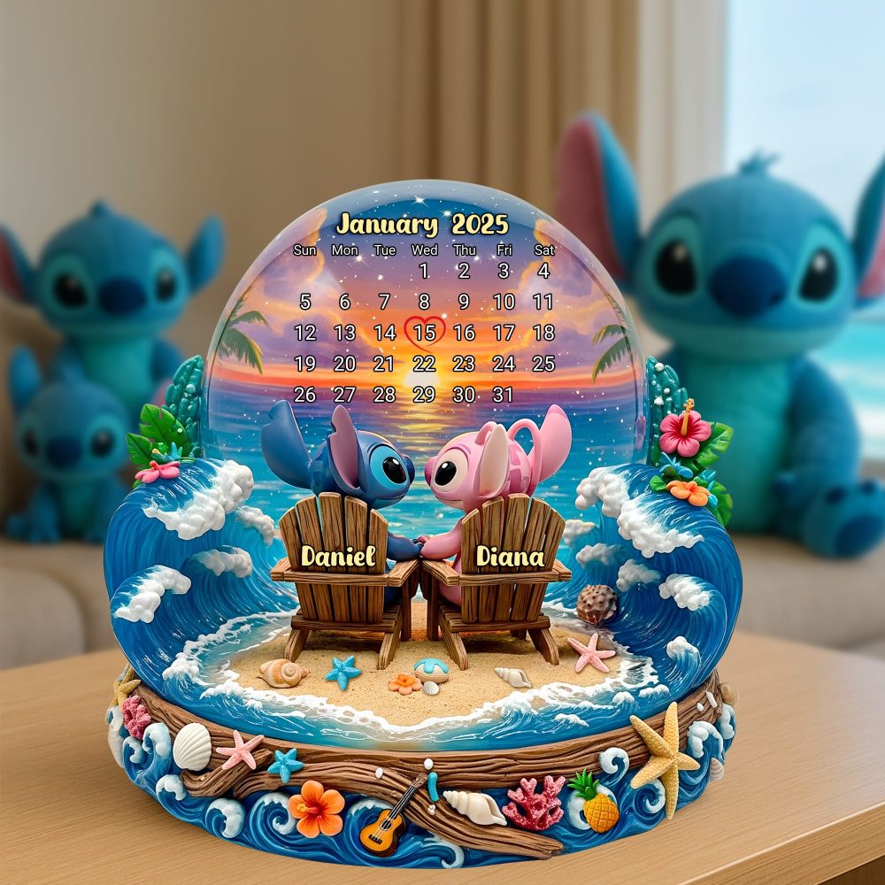 Cartoon Beach Couple Acrylic Plaque Personalized Gifts 02Tolu260625 - Image 3