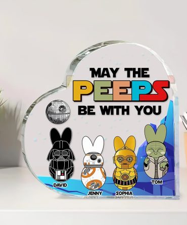 Personalized Gifts For Family Heart Plaque May The Peeps Be With You 02Katn210224 Easter'S Day Gifts