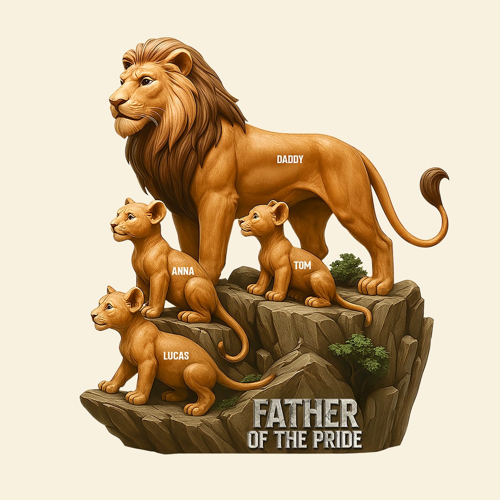 Father Of The Pride Acrylic Plaque Personalized Holiday Gifts For Dad 01Ohtn100425 - Image 4