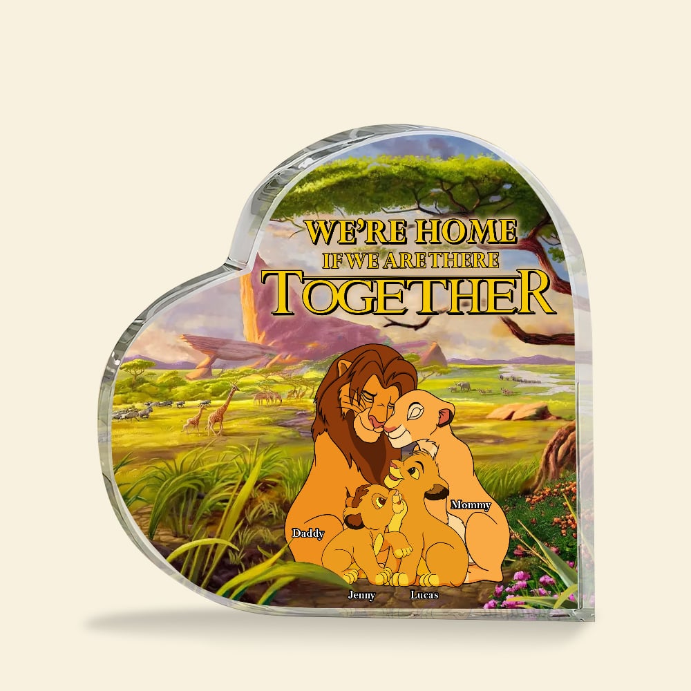 Personalized Gifts For Family Heart Plaque 04Totn261224Hg We'Re Home If We Are There Together - Image 4
