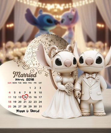 Cartoon Couple Acrylic Plaque - Personalized Gifts For Couple 05Ohqn080725