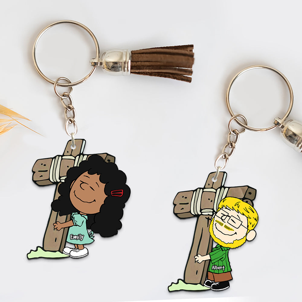 Personalized Gift For Christian Keychain 02Qhqn141224Hg Love God Reels - Image 2