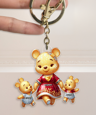Personalized Gifts For Mom Keychain, Mama Bear 01Tgpu120425