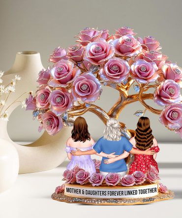 Personalized Gifts For Mom Plaque Mother Daughters Forever Linked Together 06Tgqn220425Tm