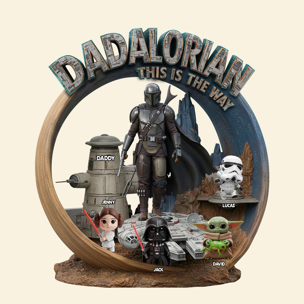 Holiday Gift For Dad – Personalized This Is The Way Plaque 02Qhtn300425 - Image 4