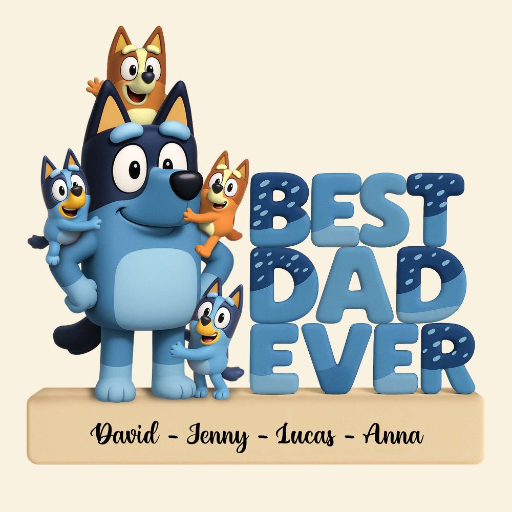 Best Dad Ever Acrylic Plaque - Personalized Gifts For Father 01Ohtn090525 - Image 4