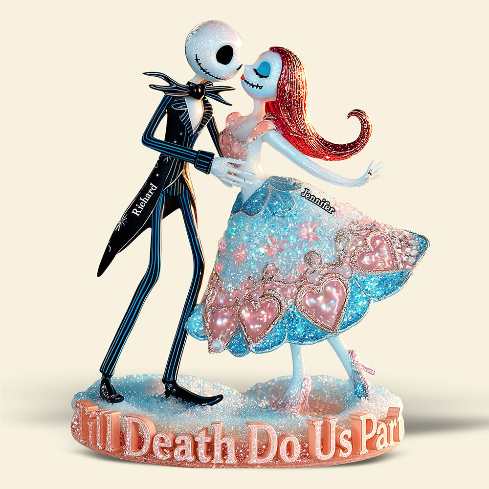 Spooky Love Acrylic Plaque - Personalized Halloween Gifts For Couple 03Tgqn280825 - Image 4