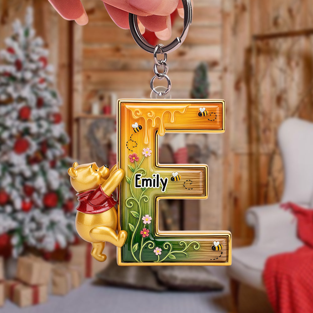 Festive Letter Keychain – Custom Gift For Cartoon Fans 04Naqn300825 - Image 3