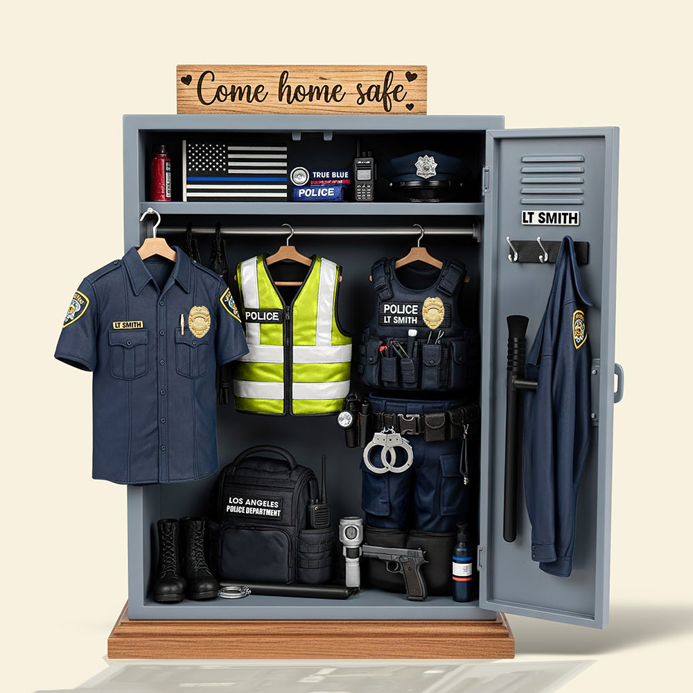 Festive Police Plaque – Custom Christmas Gift For Law Enforcement Heroes 03Qhqn290525 - Image 4