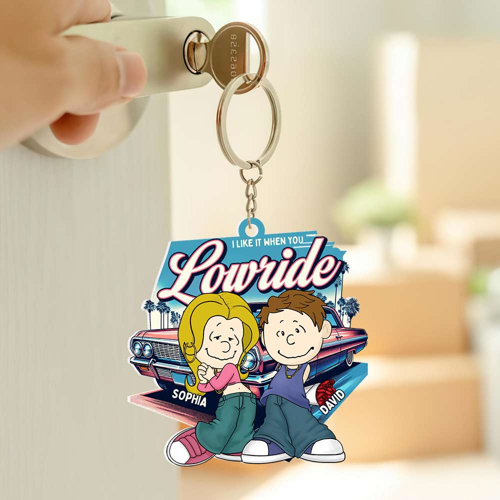 Personalized Gifts For Couple Keychain, Love Lowrider Car 01Qhdt040125Hg - Image 7