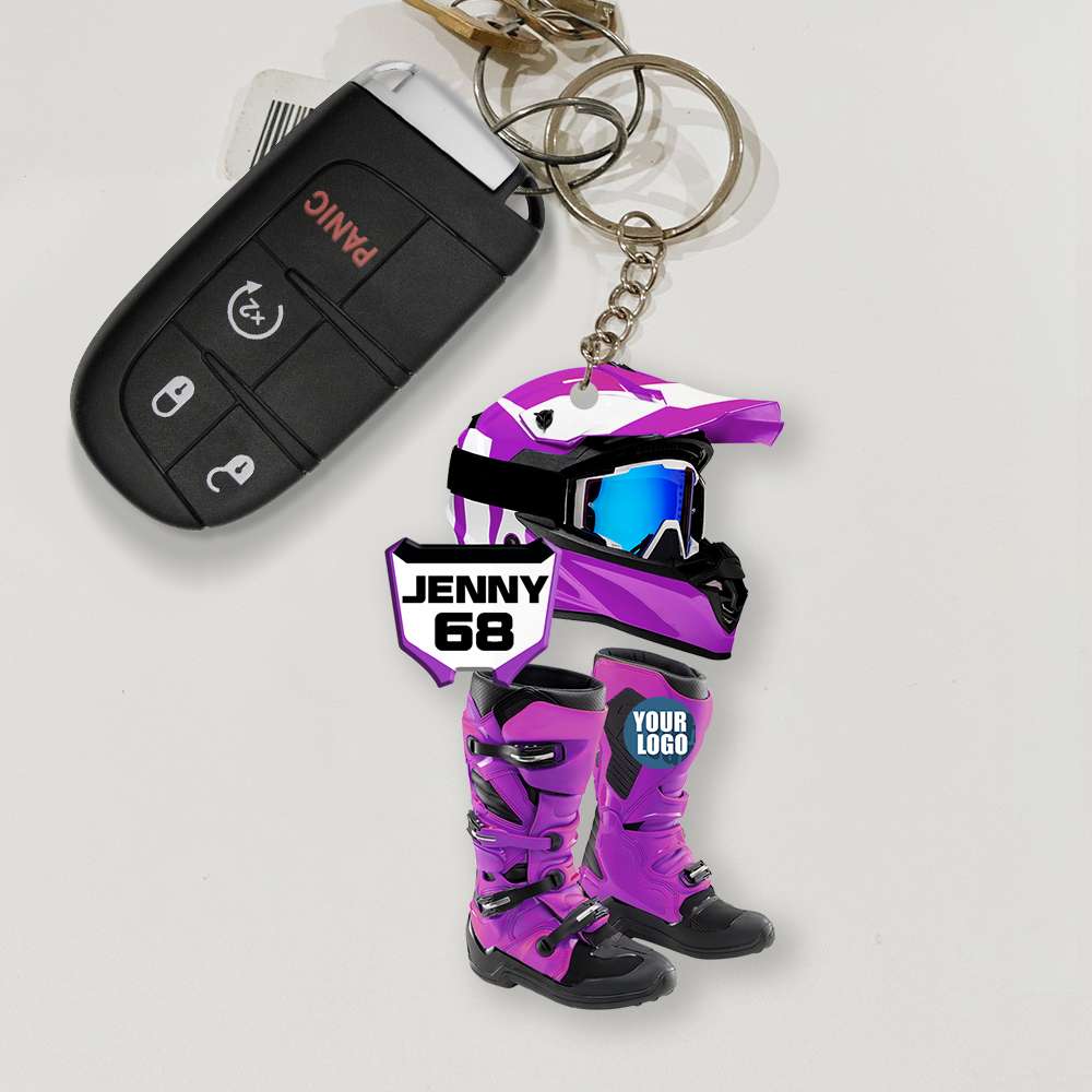 Personalized Gifts For Motocross Lovers Keychain 03Hudt231224 - Image 5