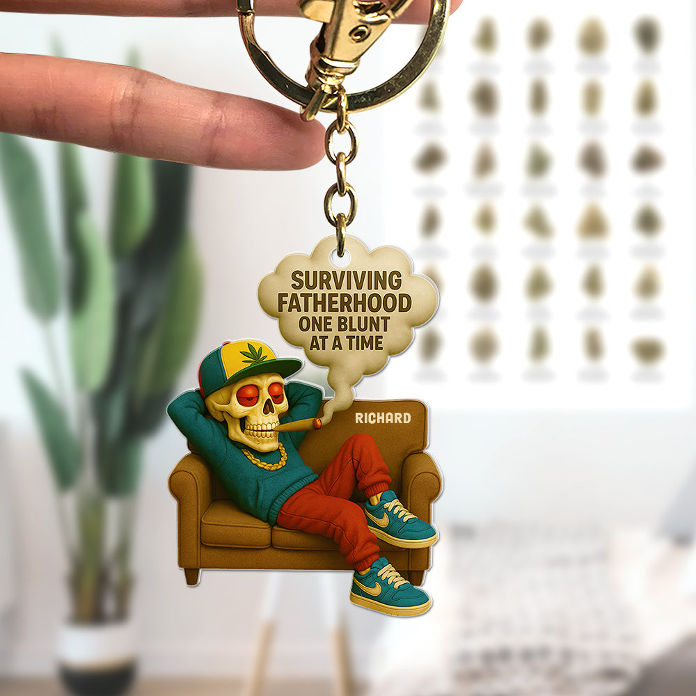 Fatherhood Keychain Personalized Gifts For Dad 04Toqn200525 - Image 3