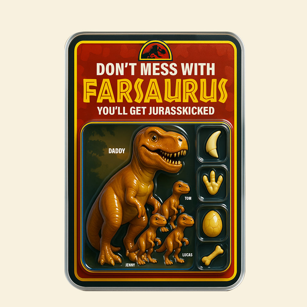 Jurasskicked Dinosaur Dad Acrylic Plaque Personalized Gifts For Dad 02Tgtn290425 - Image 4
