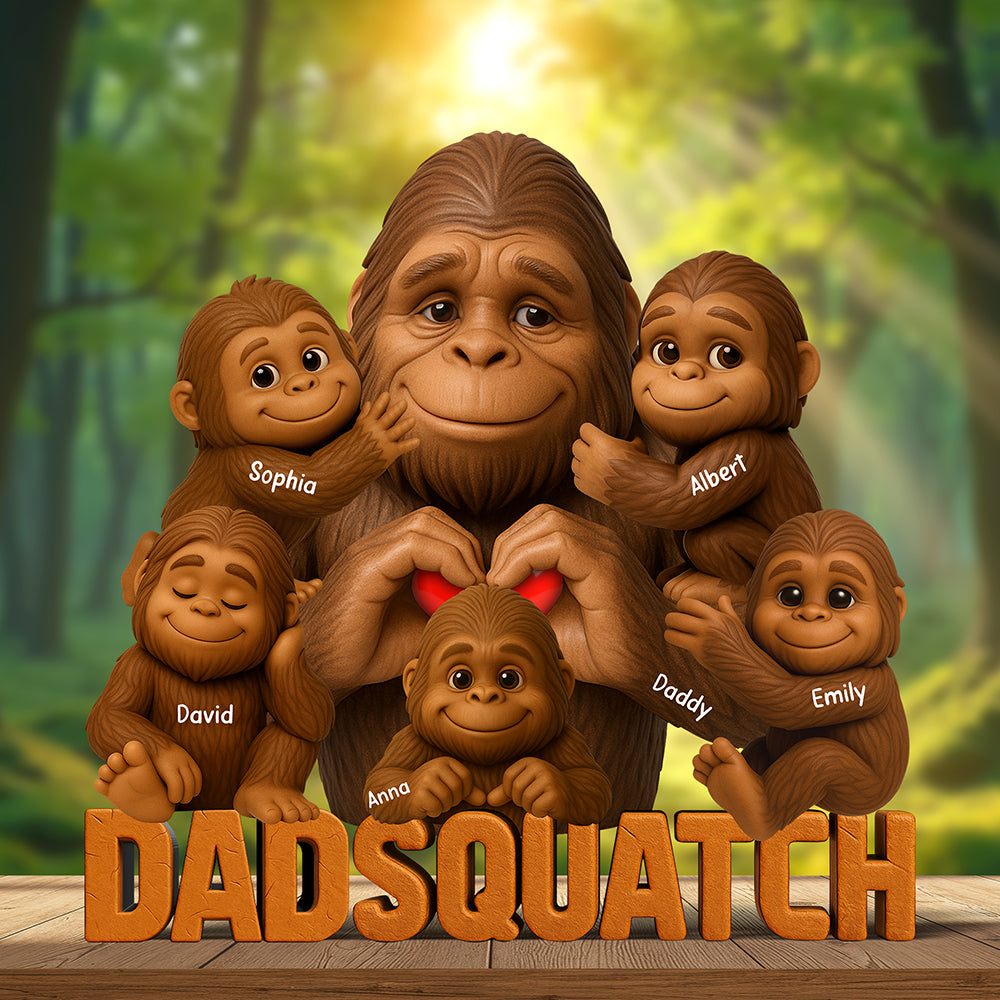 Dadsquatch Acrylic Plaque - Personalized Gifts For Dad 04Naqn170525 - Image 3