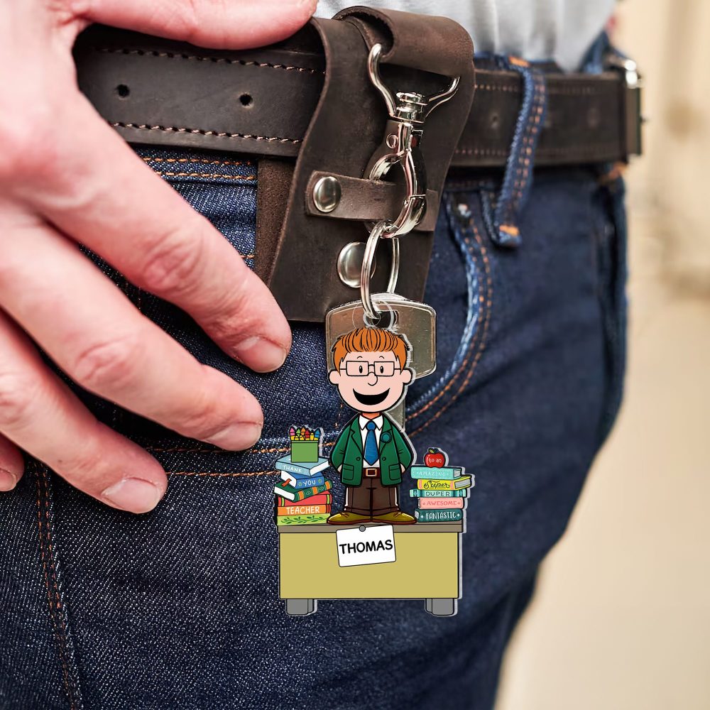 Personalized Gifts For Teacher Keychain 01Ohpu150125 - Image 4