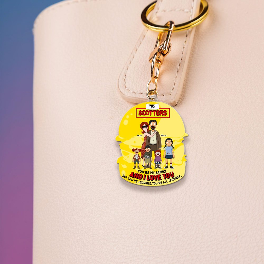 Personalized Gifts For Family Keychain 01Hulu070225Hg - Image 2