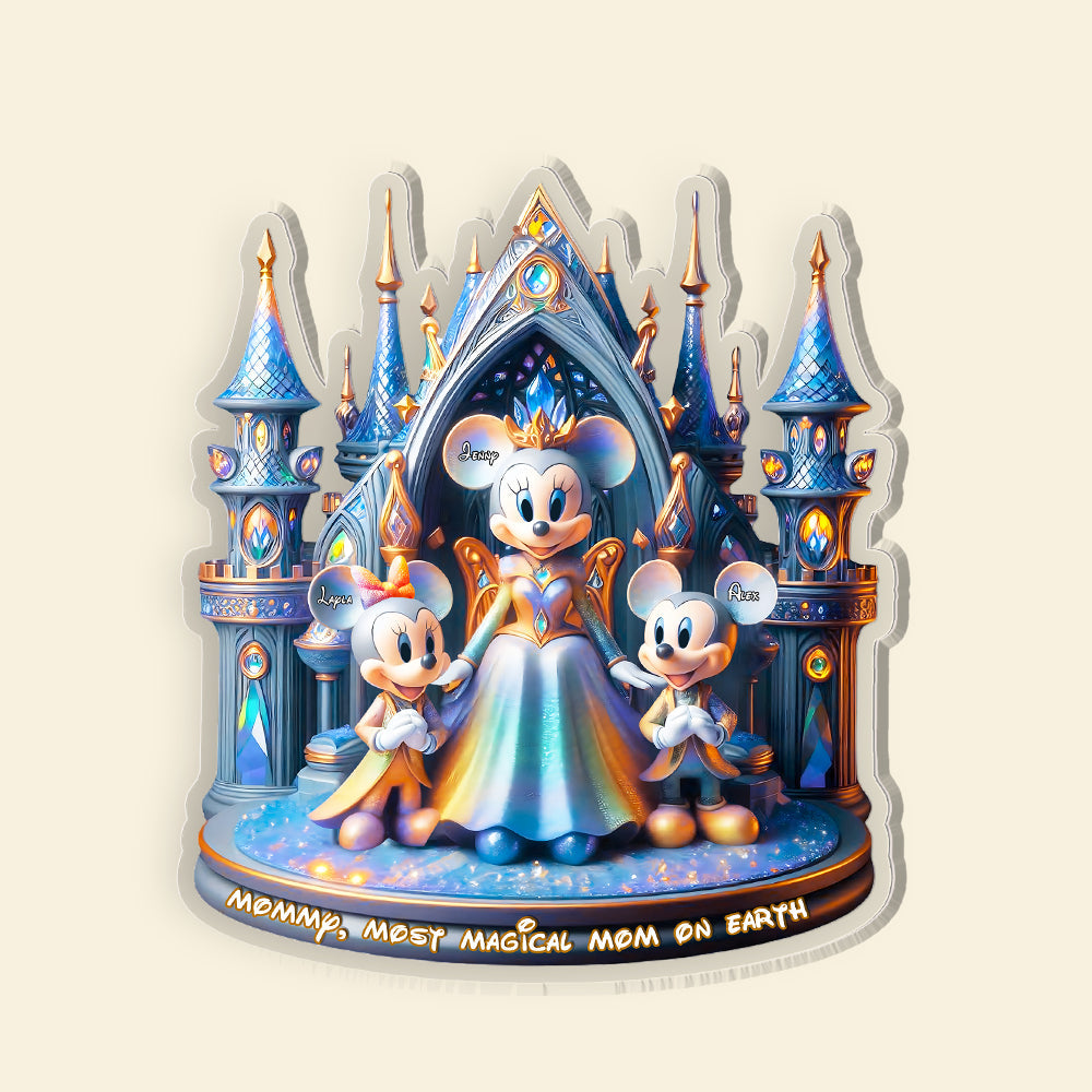 Enchanted Winter Castle Mom Plaque – Custom Christmas Gifts For Mom 03Tgmh250325 - Image 4