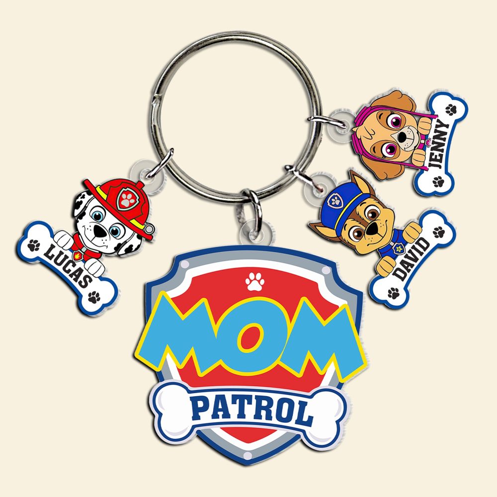 Personalized Gifts For Mom Keychain With Dog Charms 02Natn200424 - Image 4