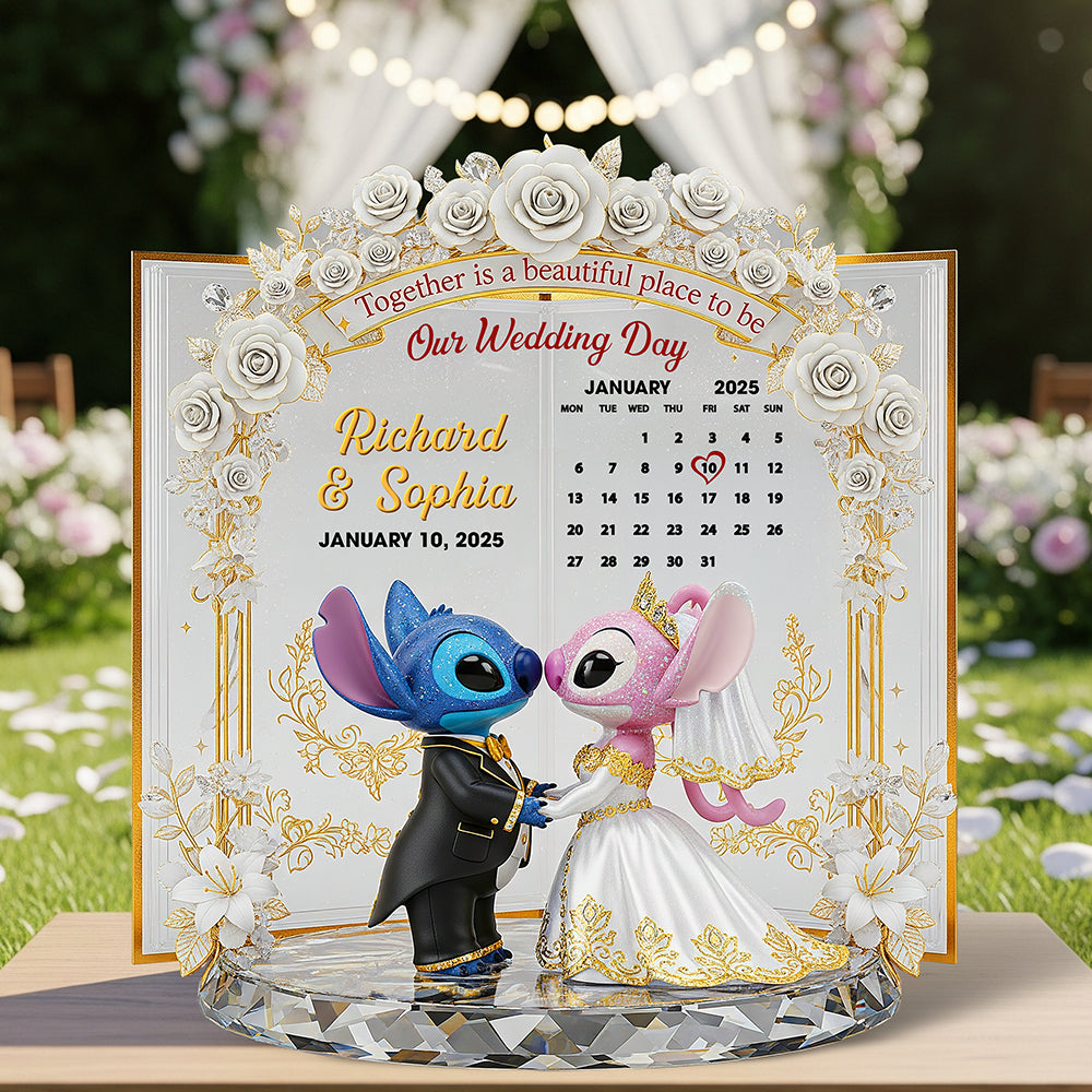 Wedding Couple Plaque - Personalized Gifts For Couple 05Ohqn250625