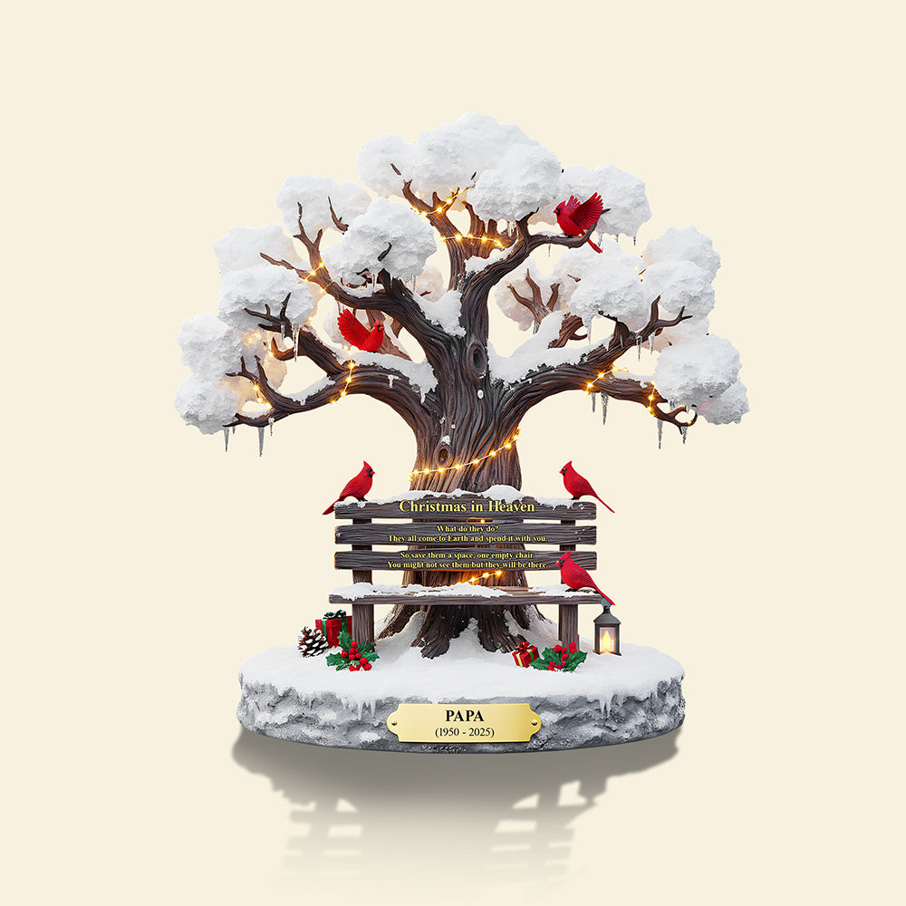 Personalized Christmas Memorial Heaven Gifts For Family Cardinal Acrylic Plaque 04Tota230925 - Image 5