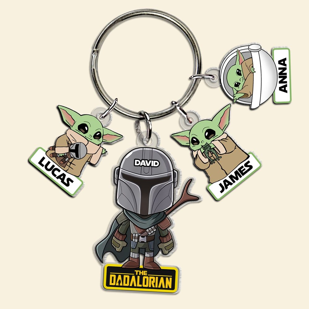 Personalized Gifts For Dad Keychain With Charms 06Hutn130524 - Image 3