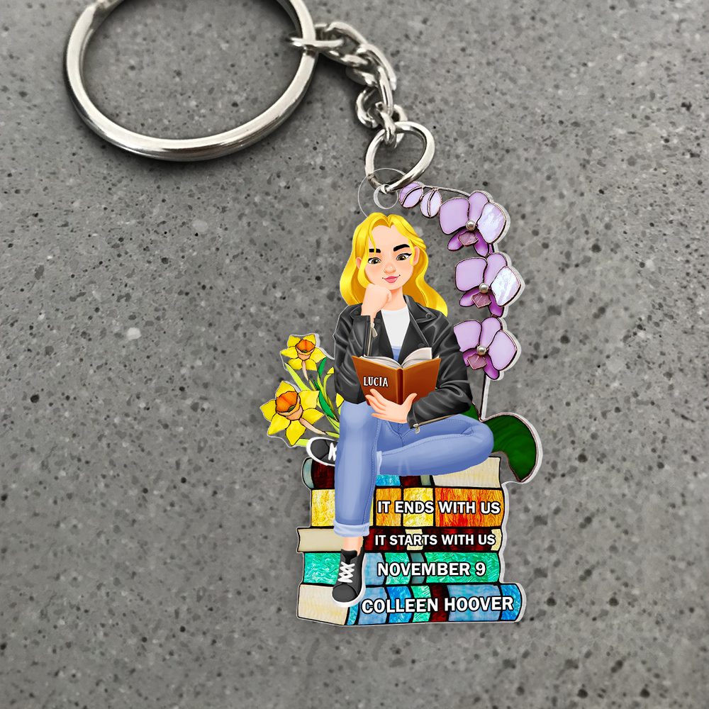 Personalized Gifts For Book Lover Keychain 01Hupu271224Pa - Image 4
