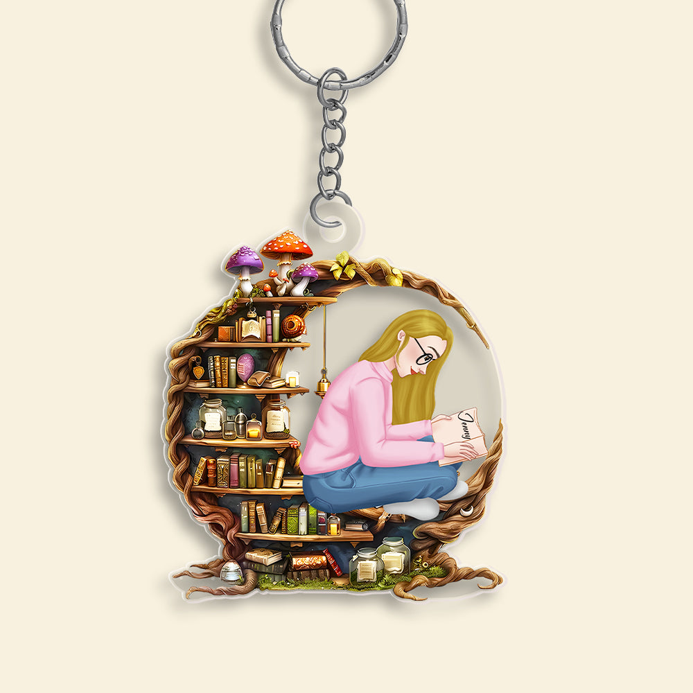 Personalized Gifts For Girl Book Lovers Keychain 02Namh280225Hg - Image 4