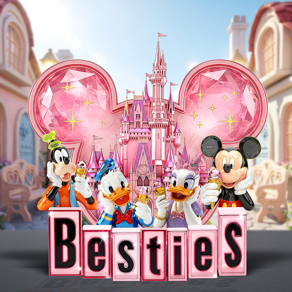 Cartoon Friends Acrylic Plaque – Personalized Gifts For Besties 03Ohqn060625